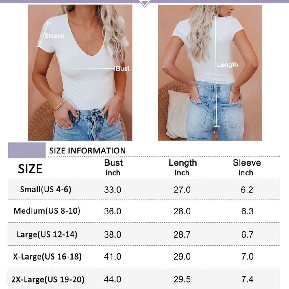 V-neck bodysuit